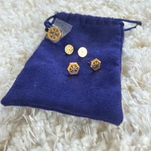 Tory Burch Gold Logo Studs
